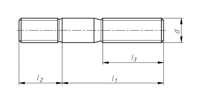 Шпилька М6 DIN 835 стальная 5.8 без покрытия