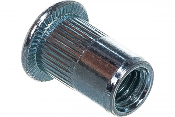 Заклепки резьбовые MESSER цилиндрические с насечкой М6 (сталь, стандартный борт, 50 шт.)