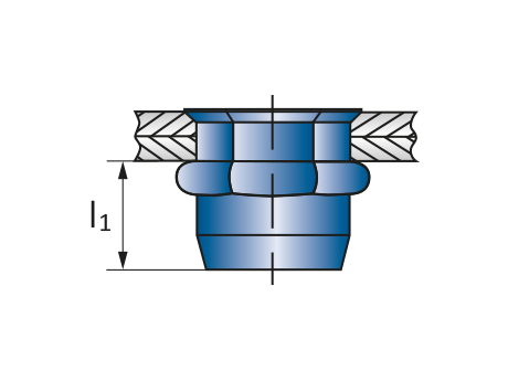 Заклепка М5 нержавеющая A2 полушестигранная уменьшенный бортик