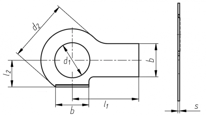 Шайба М4 DIN 463 стальная цинк