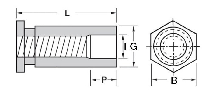 Втулка запрессовочная М3х18 SOS нержавеющая сталь