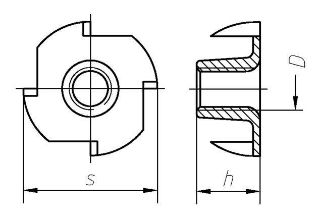 Гайка М5 DIN 1624 стальная цинк