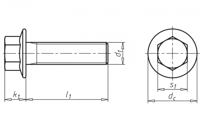 Болт М6 DIN 6921 стальной 8.8 цинк