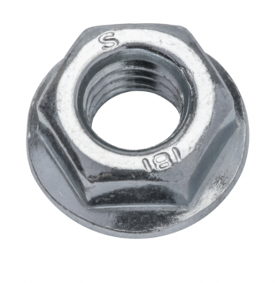 Гайка М5 DIN 6923 стальная 8 цинк