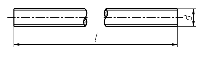 Шпилька М12 DIN 975 стальная 10.9 без покрытия угол резьбы 60°