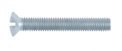 Винт М3 DIN 964 стальной 4.8 цинк