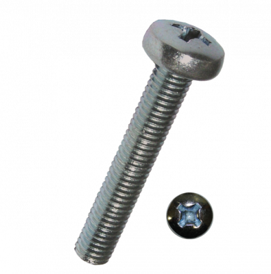 Винт М5 DIN 7985 стальной 4.8 цинк
