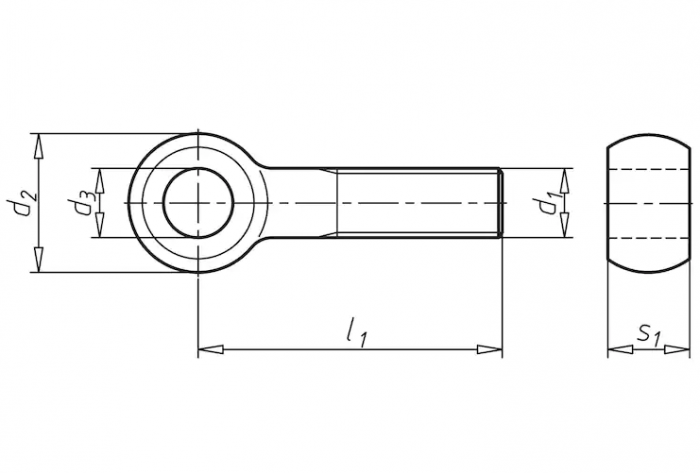 Болт М12 DIN 444 стальной 4.6 цинк