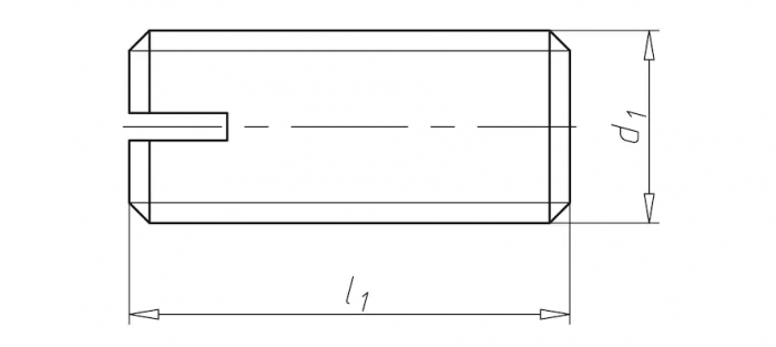 Винт М3 DIN 551 стальной 14 Н без покрытия