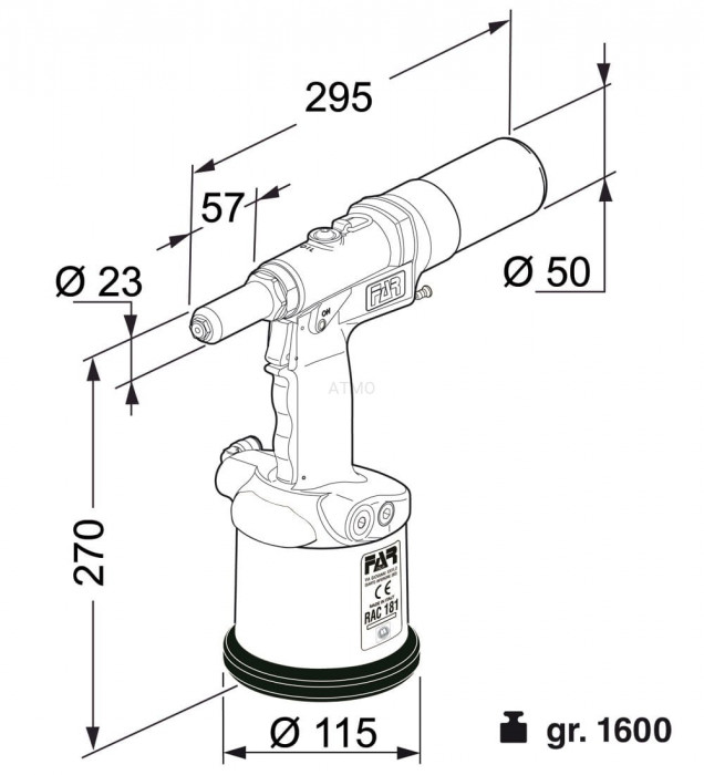 ЗАКЛЕПОЧНИК FAR RAC 181