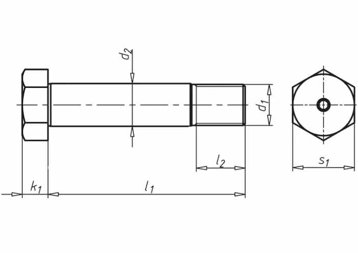 Болт М8 DIN 610 стальной 8.8 без покрытия