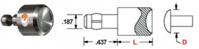 Оправка 12,7 (1/2”) для пресс-заклепочника AIRPRO RS2002-3