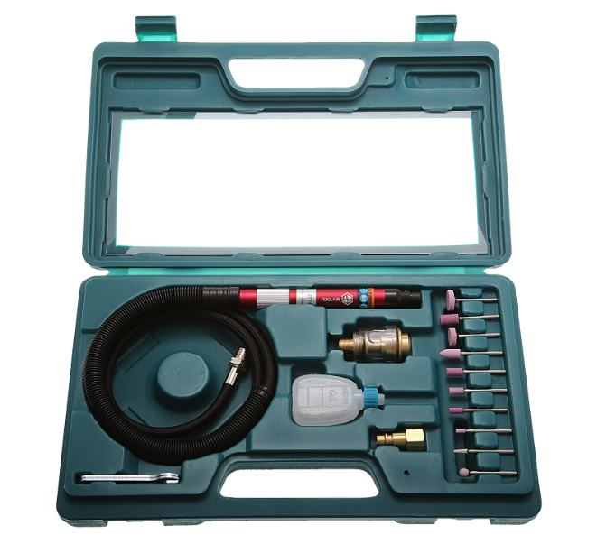 Бормашина цанговая пневматическая карандашного типа REVTOOL 27140 в кейсе