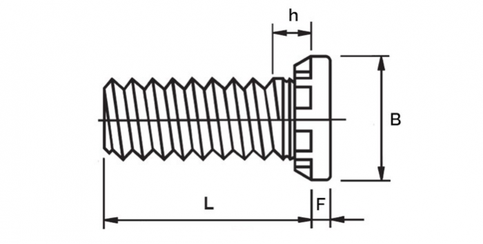Шпилька запрессовочная М10х30 усиленная стальная HCH
