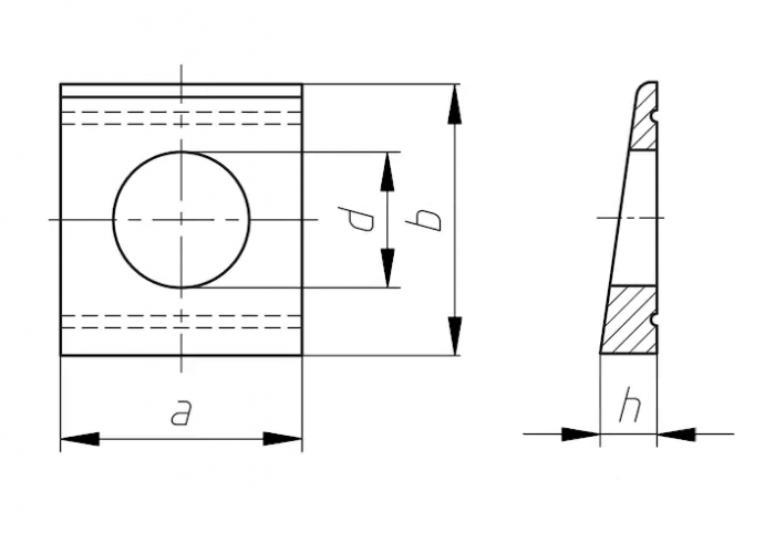 Шайба М16 DIN 434 стальная без покрытия
