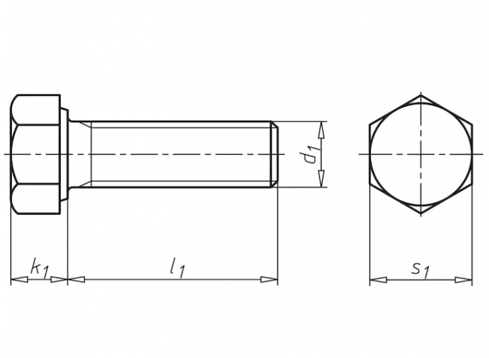Болт М12 DIN 961 стальной 10.9 цинк