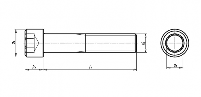 Винт М3 DIN 912 стальной 8.8 цинк