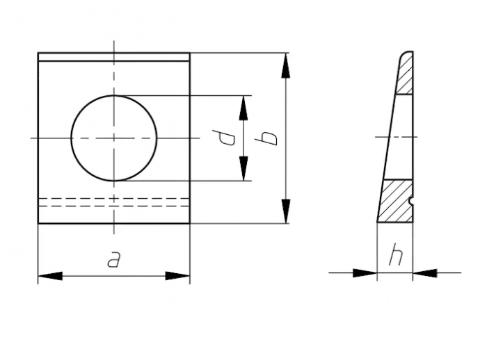 Шайба М10 DIN 435 стальная цинк