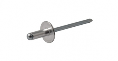 Заклепка вытяжная 3,2x14 Алюминий/сталь широкий бортик