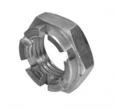Гайка М20 DIN 937 стальная 17 H цинк
