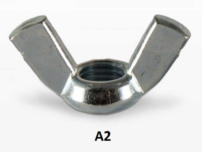 Гайка М20 DIN 315 нержавеющая сталь А2 (американский тип)